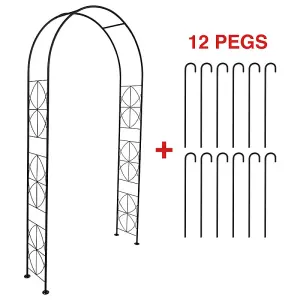 Woodside Blackpool Decorative Metal Garden Arch