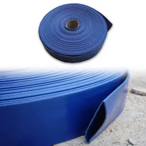 50m x 1" (25mm) layflat discharge hose for submersible pumps,hot tubs,pools drainage