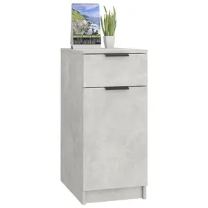 Berkfield Desk Cabinet Concrete Grey 33.5x50x75 cm Engineered Wood