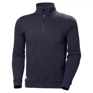 Helly Hansen Workwear Manchester Half Zip Sweatshirt (Navy)  (XXXX large)