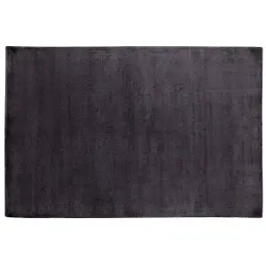 Viscose Area Rug 160 x 230 cm Dark Grey GESI II