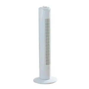 Daewoo 32" Tower Fan Slim Design 3 Speed Oscillating with Timer White COL1570GE