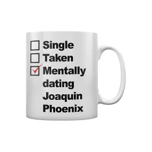 Grindstore Mentally Dating Joaquin Phoenix Mug White/Black (One Size)