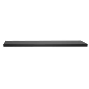 Gauti 2 Piece Floating Shelf (Set of 2) Black / 3.8cm H x 80cm W x 22.9cm D