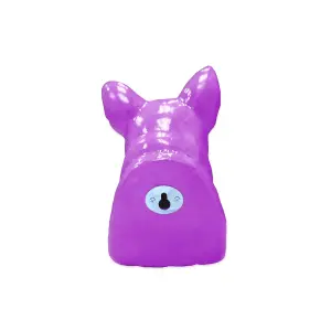 Walplus Animal Head Home Decoration Wall Art Sculpture - Purple Dog