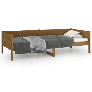 Berkfield Day Bed Honey Brown Solid Wood Pine 90x190 cm