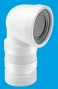 McAlpine WC-CON8F18 90 degree Flexible WC Connector