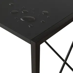 Mcc Direct No Assembly Folding Computer Desk 80cm Black - Miami