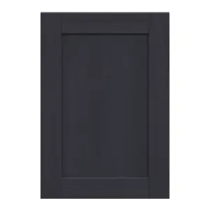 Alpinia Matt midnight navy wood effect Shaker Highline Cabinet door (W)500mm (H)715mm (T)18mm