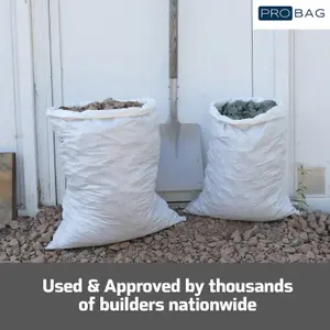 PRObag - Rubble Sacks - SUPER HEAVY DUTY - Industrial Grade Woven Polypropylene Builders Rubble Sacks