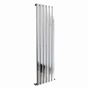 Right Radiators 1800x408 mm Vertical Single Flat Panel Designer Radiator Chrome