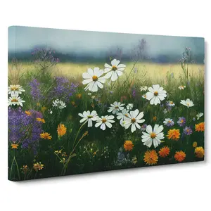 Epic Wildflowers Floral - Wrapped Canvas Painting 35cm H x 50cm W x 3cm D