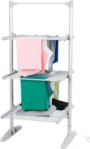 Daewoo Electric 3-Tier Heated Clothes Dryer Airer to Dry Clothing with Energy & Space Saving