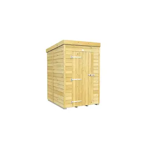 DIY Sheds 4x5 Pent Shed - Single Door Without Windows