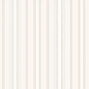 Galerie Nostalgie Beige Stripe Smooth Wallpaper