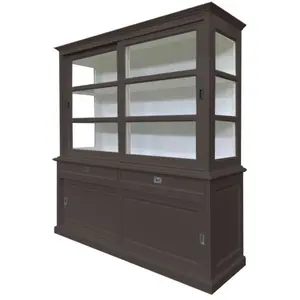 Stiles Display Cabinet Beige/Grey