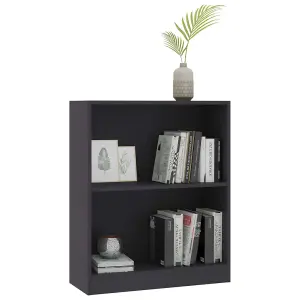 Berkfield Bookshelf Grey 60x24x74.5 cm Engineered Wood