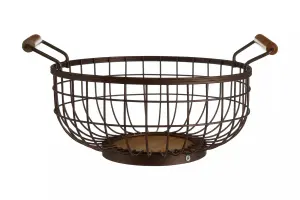 Interiors by Premier Vertex Bronze Powder Coated Fruit Basket