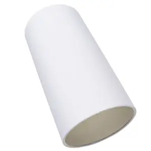 Contemporary and Stylish White Linen Fabric Tall Cylindrical 25cm Lampshade