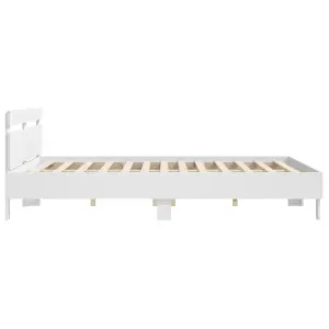 Berkfield Bed Frame without Mattress White 200x200 cm