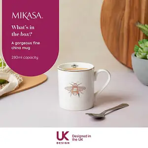 Mikasa Queen Bee 280ml Straight-Sided Mug