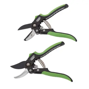 Draper Anvil and Bypass Secateurs Set, 200mm (2 Piece) 08986