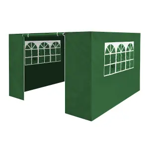 Dellonda Premium Side Walls Doors Windows For Gazebo Marquee Fits 2 x 2m - Green