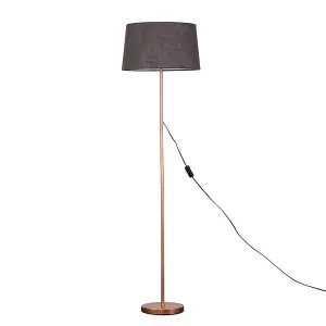 ValueLights Modern Standard Floor Lamp Base In Copper Metal