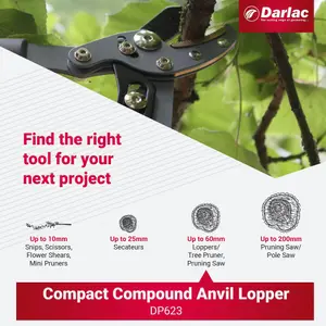 Darlac Compact Compound Action Anvil Lopper, DP623