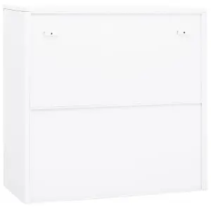 Berkfield Office Cabinet White 90x40x90 cm Steel