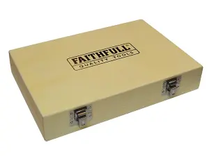 Faithfull  1/4in TCT Router Bit Set, 30 Piece FAIRBS30