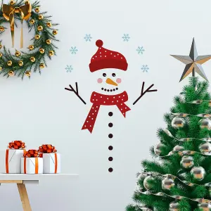 Cute Snowman Decoration Stickers Set Wall Stickers Wall Art, DIY Art, Home Decorations, Decals