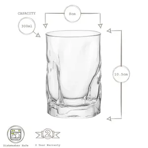 Sorgente Water Glasses - 300ml 12