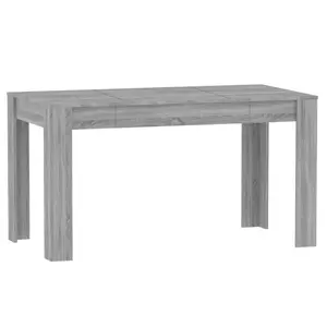 Gille Dining Table 140 x 74.5 x 76 cm Engineered Wood Grey Sonoma / Grey Sonoma