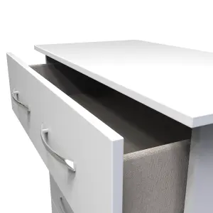 Heddon 4 Drawer Chest in White Matt