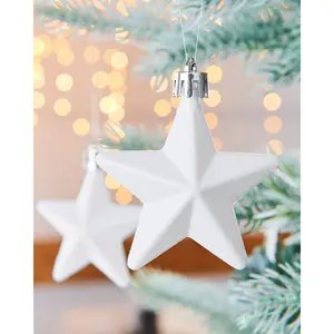 Star Christmas Tree Topper (Set of 6) White