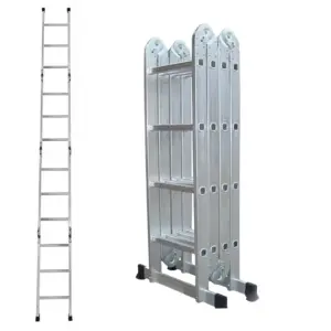 4.6m Large Lightweight Aluminium Folding Multi position Work Platform Ladder