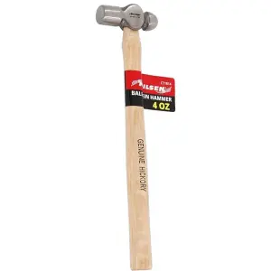 Neilsen 4oz Round Ball Pein Hammer Hickory Handle Engineers Lightweight