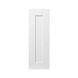 GoodHome Alpinia Tongue & groove Matt white Shaker Highline Cabinet door (W)250mm (H)715mm (T)18mm