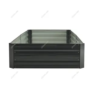 Rectangular Metal Garden Flower Bed  Metal Raised Bed Galvanized Raised Planter Box Outdoor Raised Garden Bed Kit 240cm W