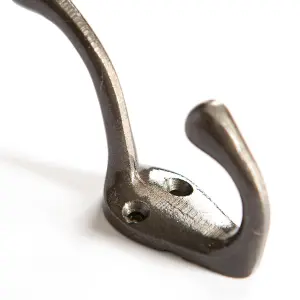 Hammer & Tongs - Narrow Hat & Coat Hook - W25mm x H80mm - Raw