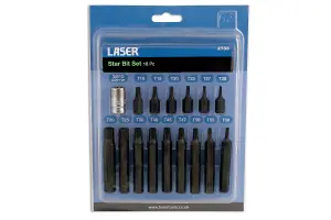 Laser Tools 2783 16pc Torx/Star Bit Set