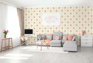 SK Filson Pink Cameo Wallpaper