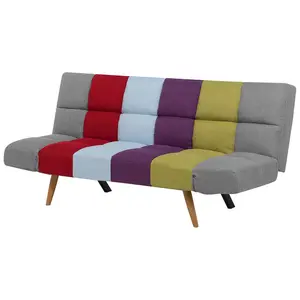 Beliani Retro Sofa Bed INGARO Multicolour