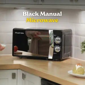 Russell Hobbs RHMM701B-N Colours Plus 17 Litre Black Manual Microwave