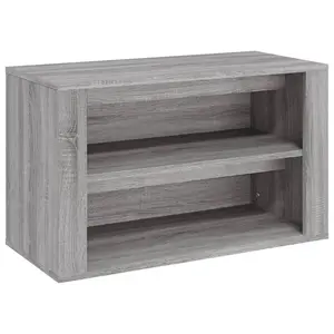 Berkfield Shoe Rack Grey Sonoma 75x35x45 cm Engineered Wood