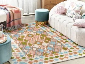 Wool Area Rug 200 x 200 cm Multicolour ERMENEK