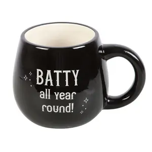 Something Different Batty All Year Round Peekaboo Rounded Peakaboo Mug Black/White (One Size)