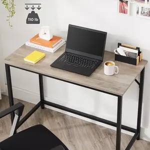 Jana Desk Light Brown/Black / 76cm H x 100cm W x 50cm D