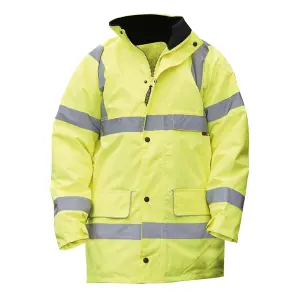 Warrior Mens Nevada High Visibility Safety Jacket